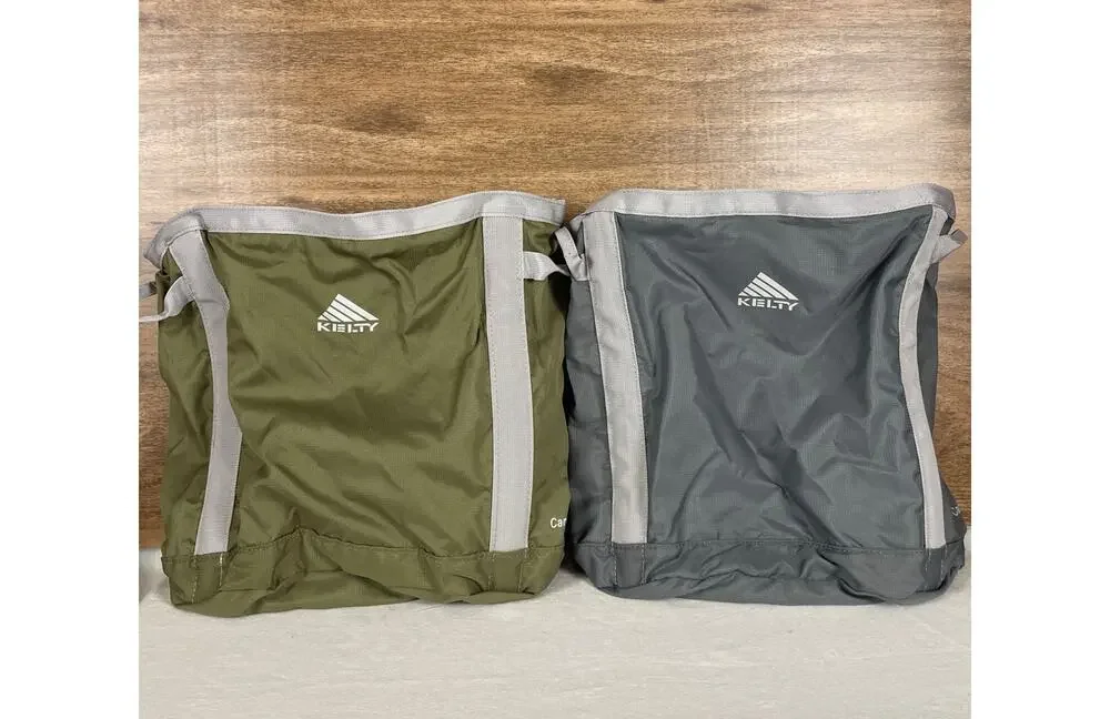 Kelty Camp Carton Storage Bag Olive & Grey Set of 2 Modular Organizing Gear